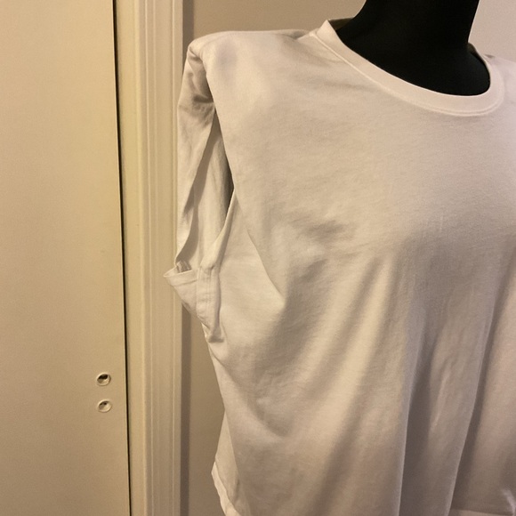 💜 Future Collective Kahlana Barfield Brown Sleeveless Cut-Out Back Knit T-Shirt - Picture 6 of 10